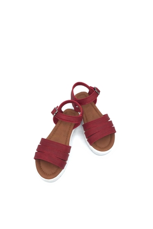  Shoemio Ella Kırmızı Çocuk Sandalet